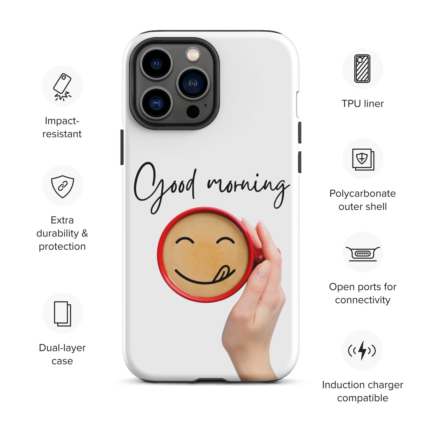 Tough iPhone Case (for iPhone 11-14: standard, pro and max)