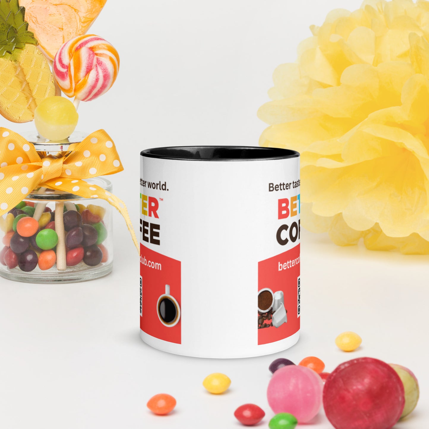 Logo Mug with Color Inside (available in 5 colors)