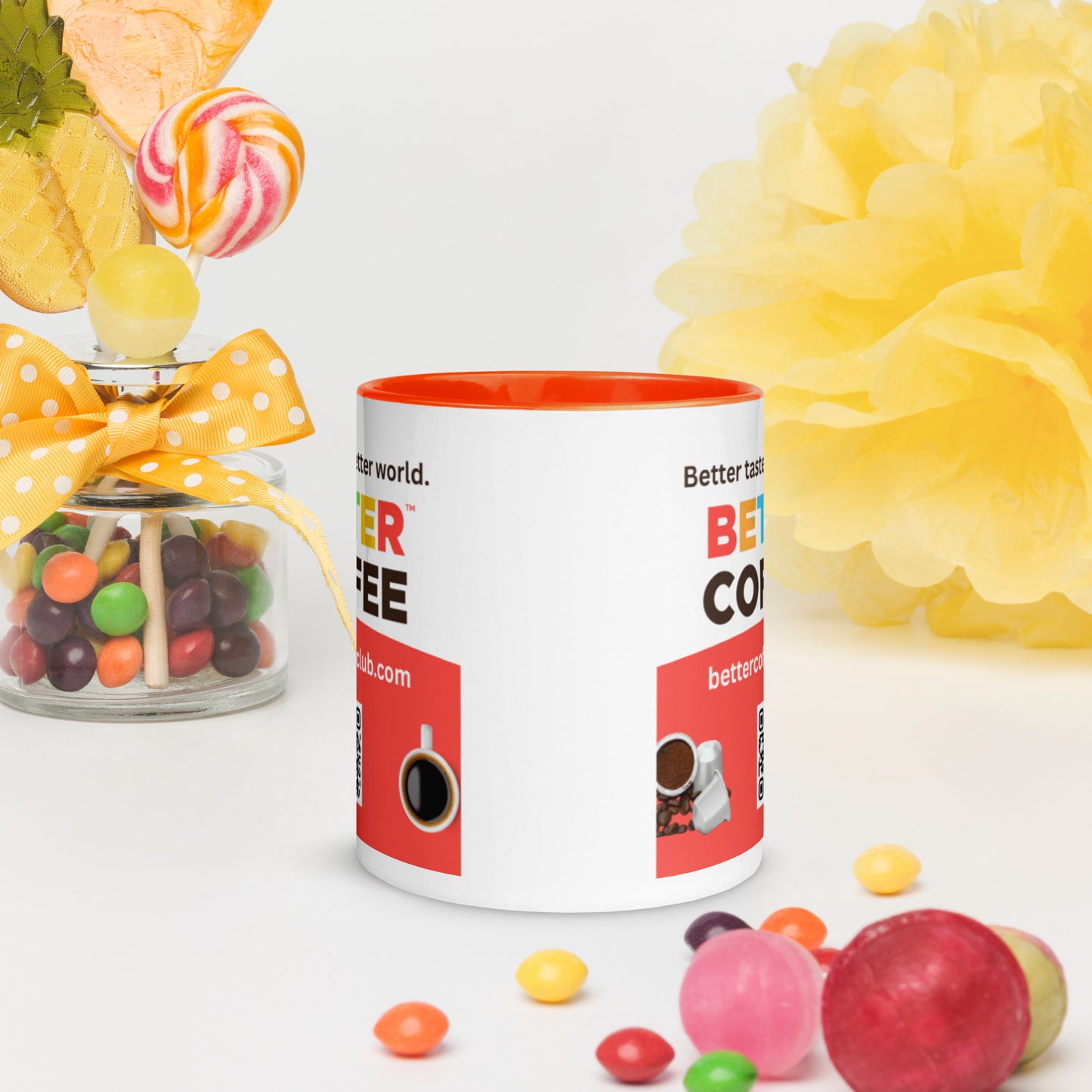 Logo Mug with Color Inside (available in 5 colors)