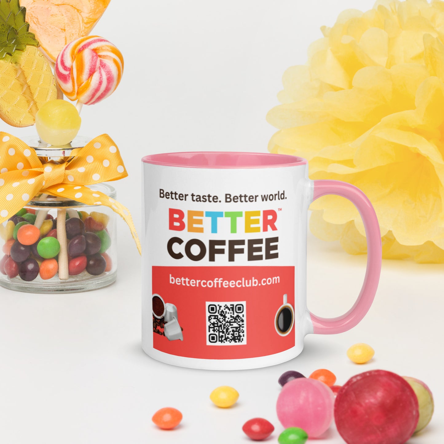 Logo Mug with Color Inside (available in 5 colors)