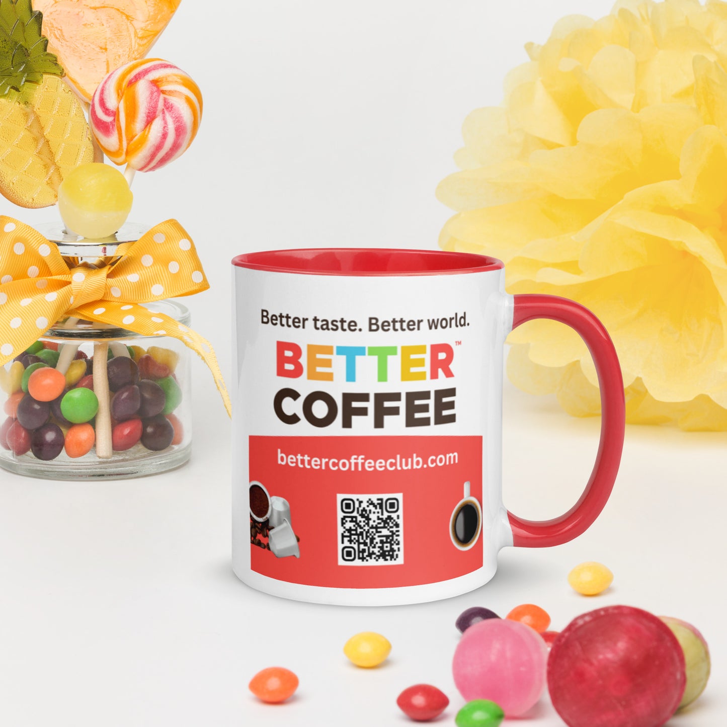 Logo Mug with Color Inside (available in 5 colors)