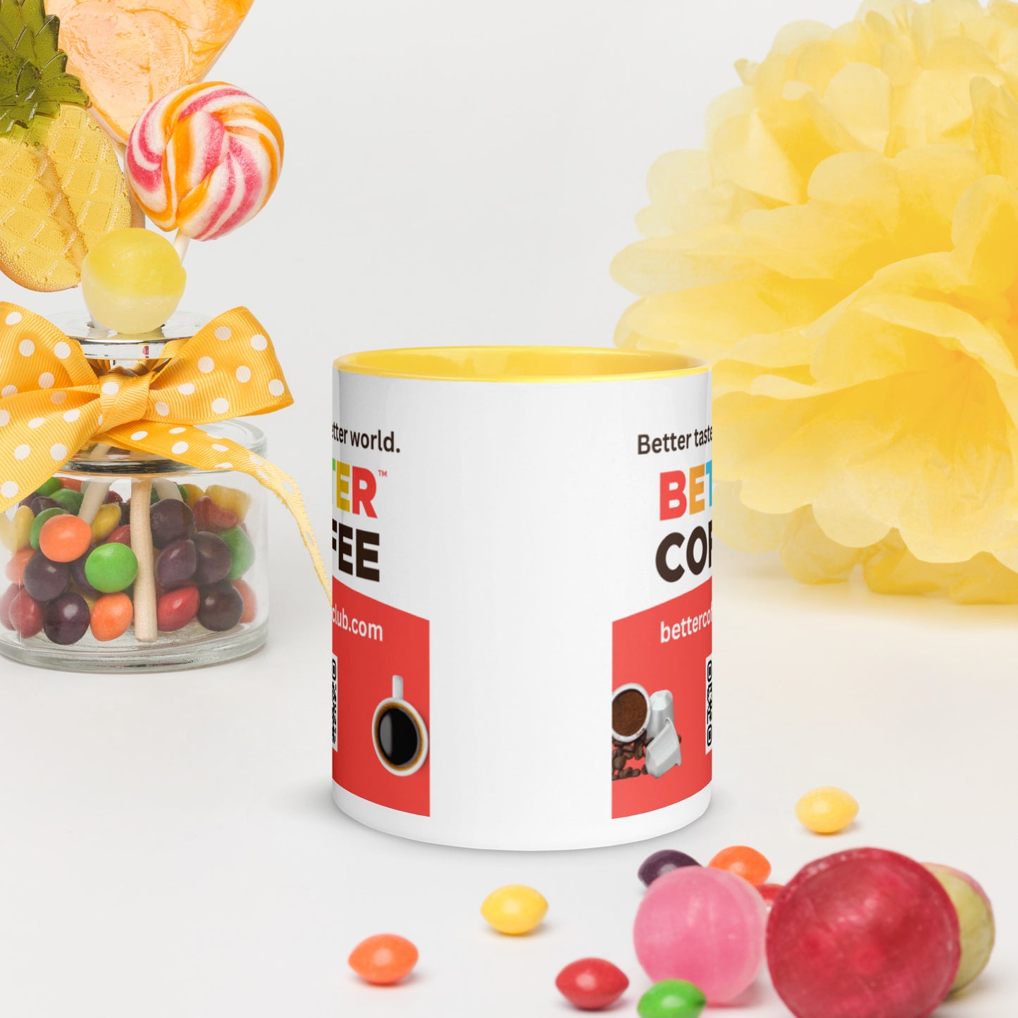 Logo Mug with Color Inside (available in 5 colors)
